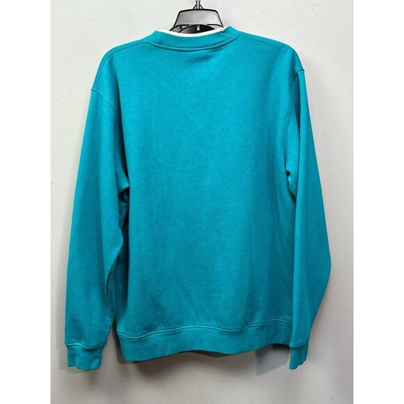 King Universal Peacock Sweatshirt Womens XL Blue Embroidered Y2K Floral Retro - Picture 2 of 7